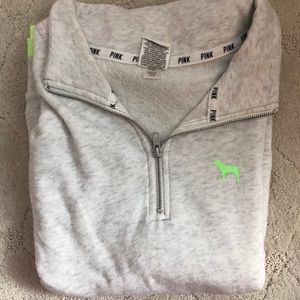 PINK Victoria’s Secret Quarter Zip Sweatshirt